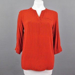 Anne Carson Women Shirt Orange Blue S